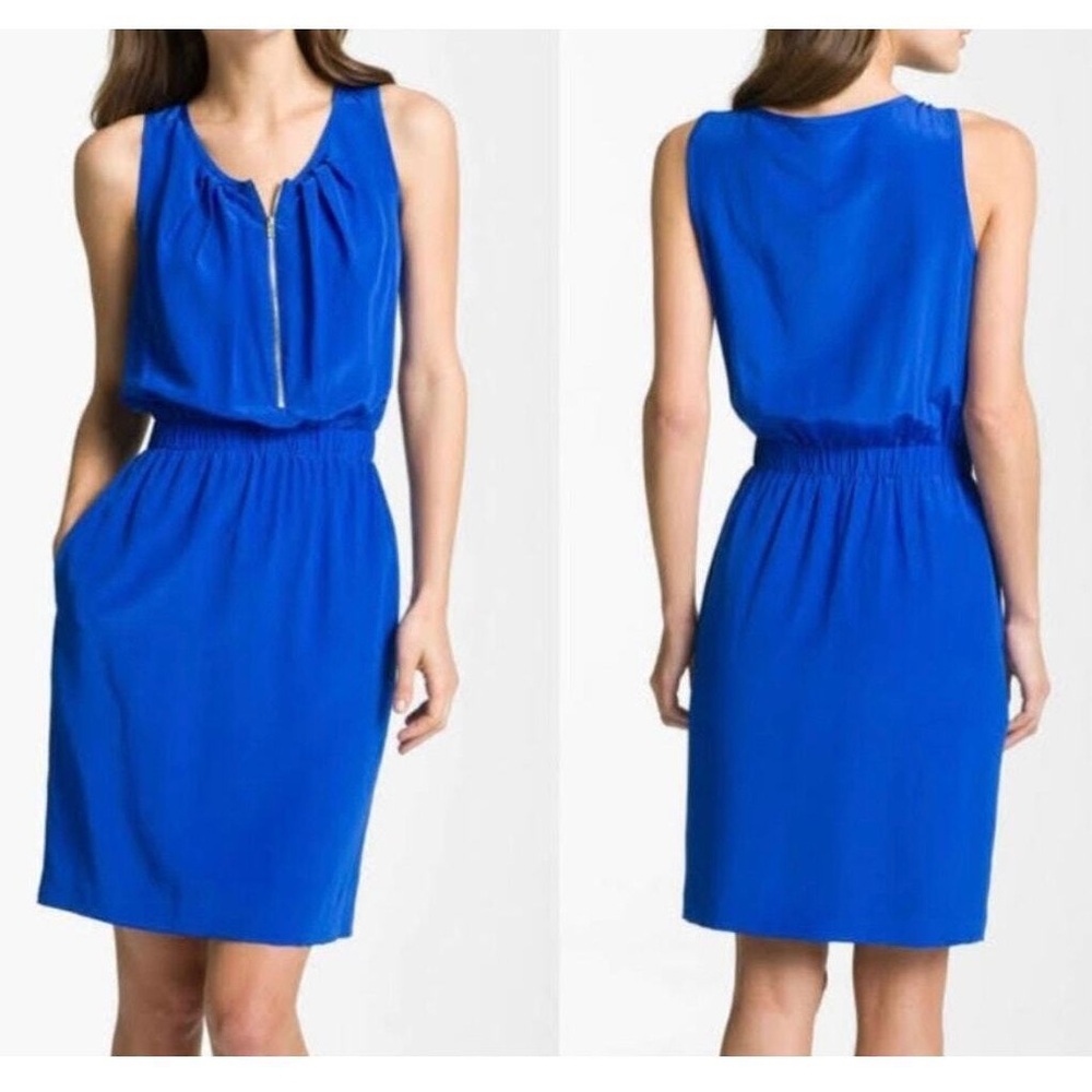Eliza J Blue Silk Dress